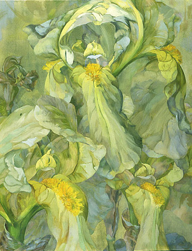 Flower oil painting