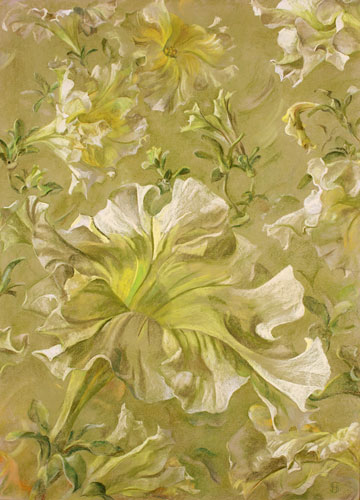 Petunias flower pastel