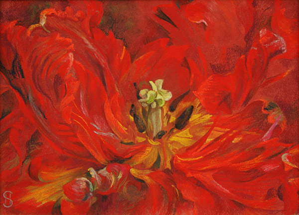 Rococo flower pastel
